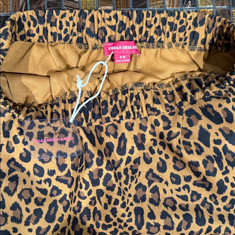 Leopard Print Midi Skirt